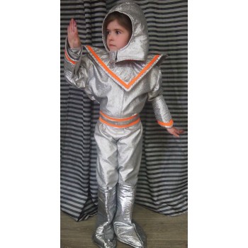 Silver Space Suit KIDS HIRE